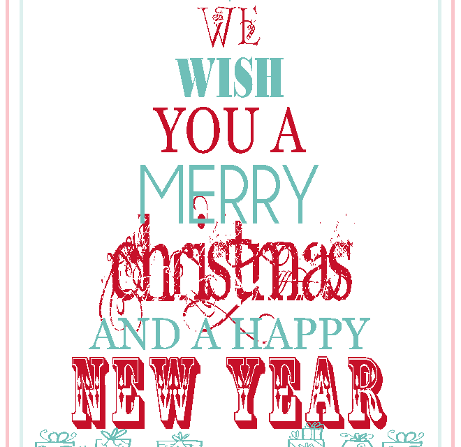 Free Printable Merry Christmas Happy New Year The 36th Avenue