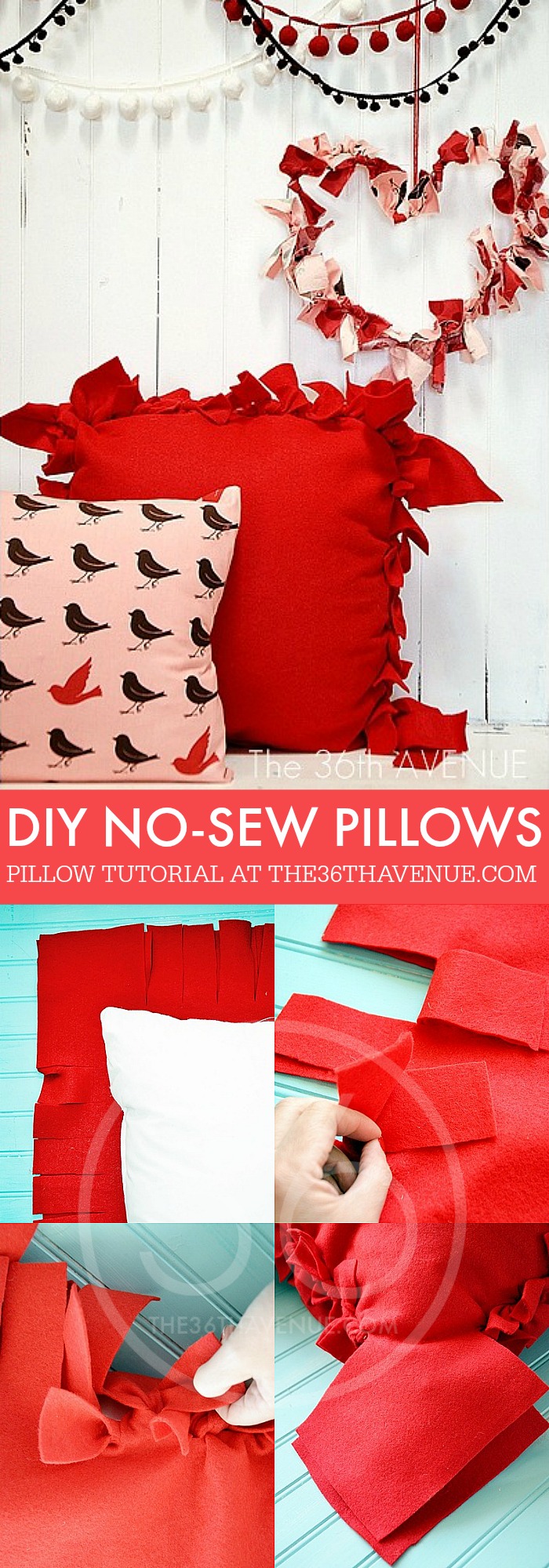 Easy No Sew Fall Pillow Ideas - DIY Beautify - Creating Beauty at Home