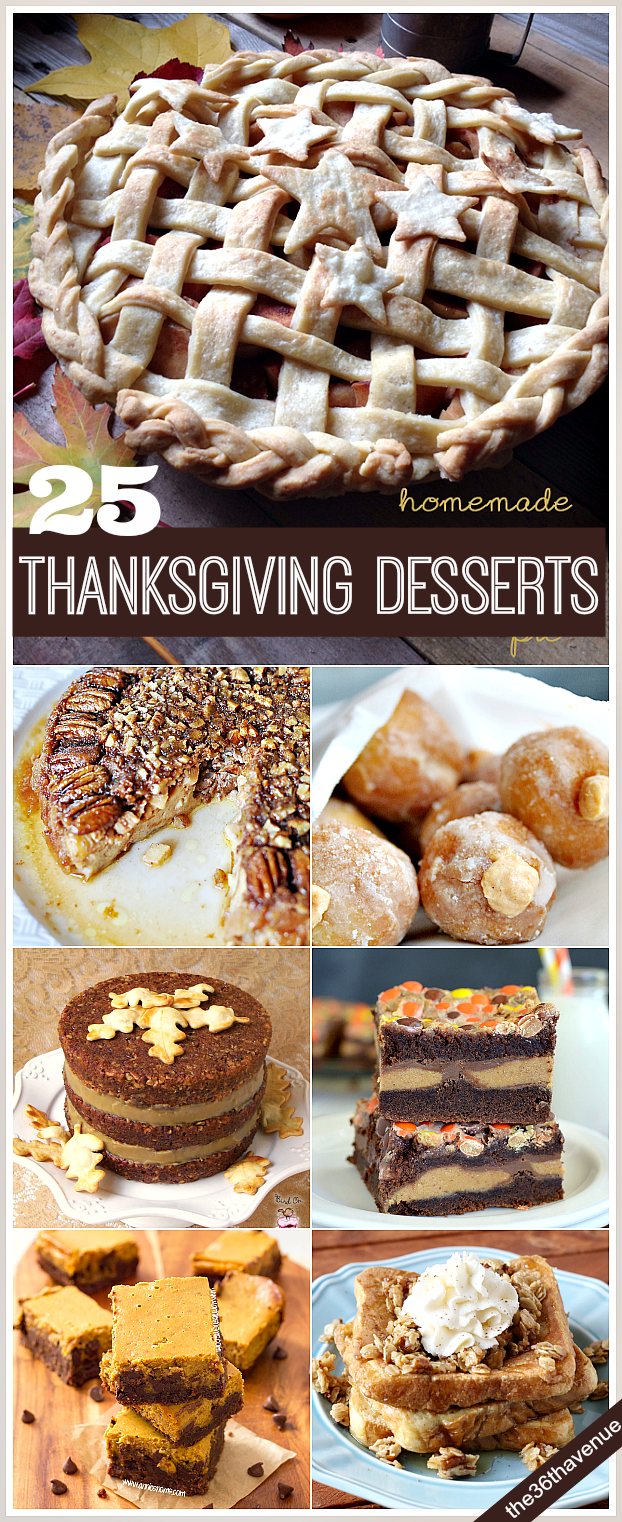 25 Thanksgiving Recipes ~ Desserts and Treats | The 36th AVENUE