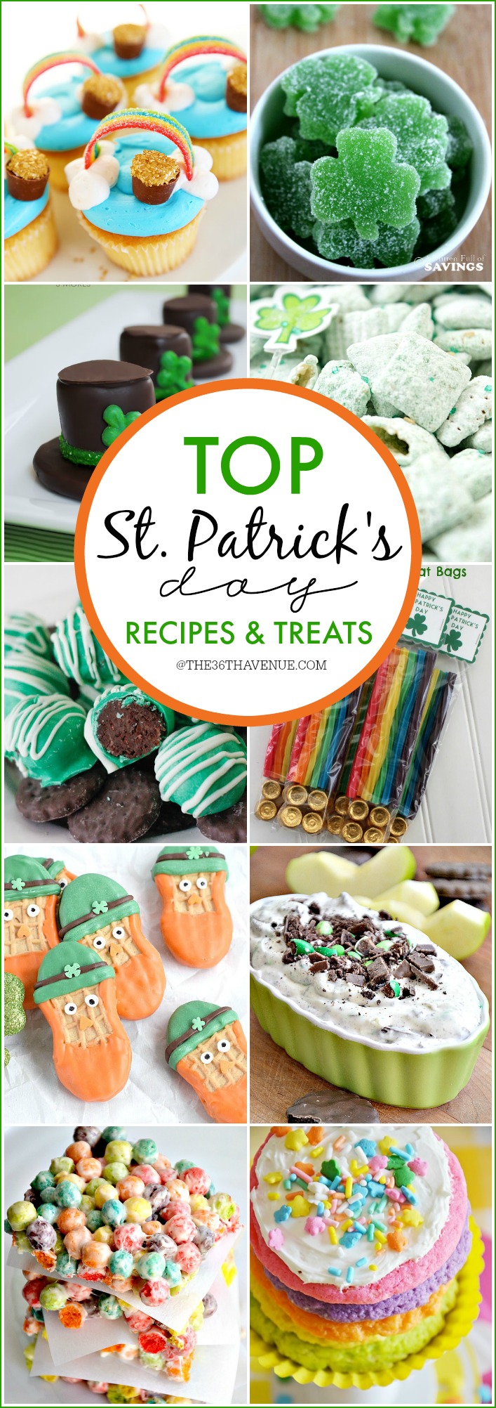 St. Patrick's Day Recipes and Treats - These festive ideas are the cutest recipes ever! PIN IT NOW and make them later!
